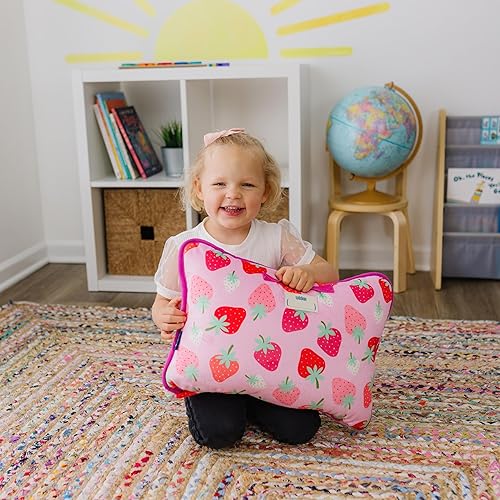 Miniatura 6 de Wildkin Tapete de felpa para siesta para niños, suave, acogedor, conveniente para guardería y preescolar, parche de fresa