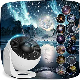Projetor de planetário para quarto, projetor de estrela 12 em 1, luz de galáxia, luz noturna nebulosa, projetor Via Láctea com temporizador, lâmpada espacial de LED para decoração de quarto para