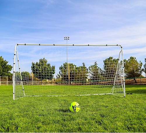 Miniatura 9 de ZENY Portería de fútbol portátil de 12 x 6 pies para patio trasero niños y adultos red de fútbol y marco para el hogar práctica entrenamiento
