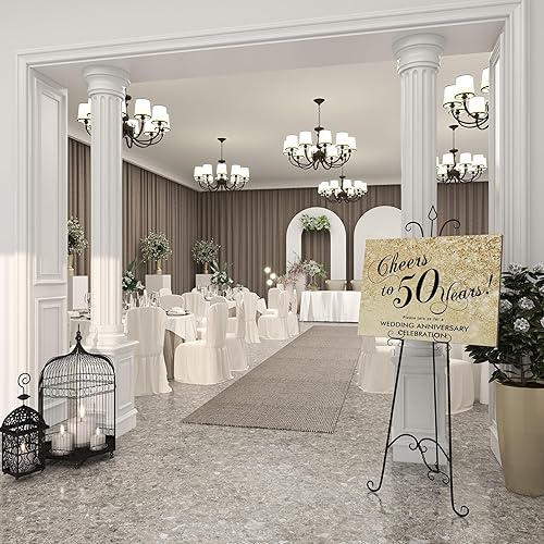 Miniatura 2 de Deco 79 - Caballete de metal para presentación clásica 66 pulgadas