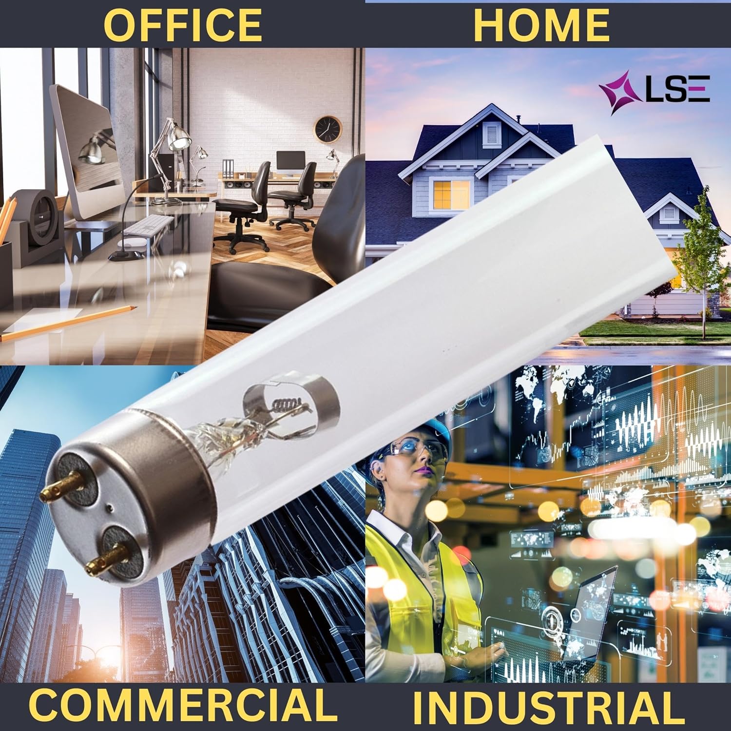 LSE Lighting G30T8 UV Tube | 30W 36 Inch T8 Ultraviolet Lamp | Medium Bi-Pin Base | 254nm Bulb | EPA Registered | Designed in USA