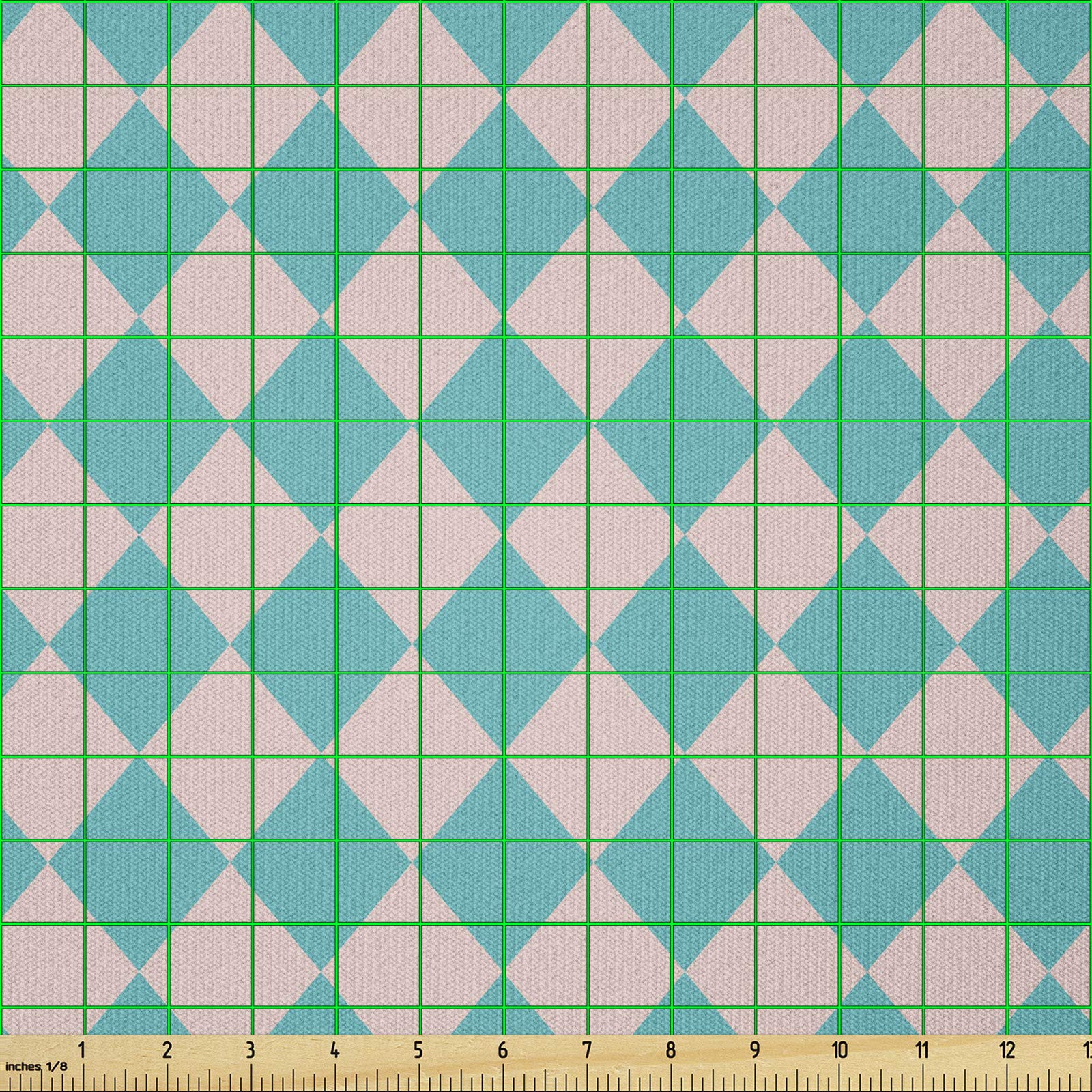 ABAKUHAUS Tessuto In Microfibra Geometrico Spirale E Dots - 1 Metro, Largo 230 Cm, Multicolore