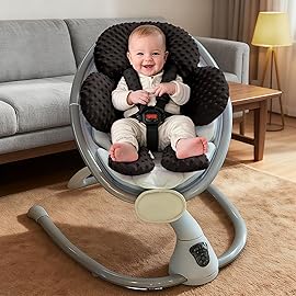 Pro Goleem Infant Car Seat Insert, Baby Head Neck Body Support, Soft Minky Newborn Car Seat Strap Pads, 2-in-1 Reversible, Boys and Girls, Black