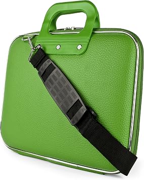 Shoulder Messenger Bag Tablet Case for Yoga Tab 11, P11 Plus, Tab P11, Chromebook Duet 10.1" 10e, Smart Tab M10 HD Green