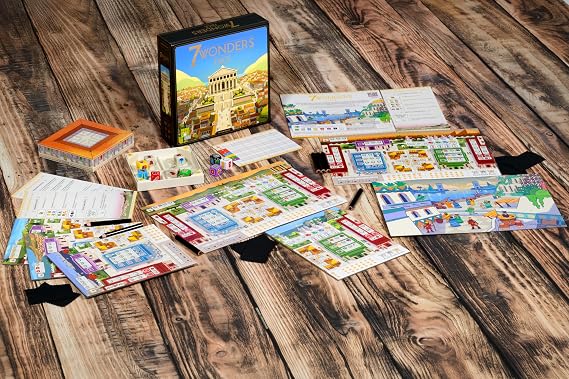 Repos Production Asmodee | 7 Wonders: Dice | Strategy Family Game | Ages 10+ | 3-7 Players | 30 Minutes Playing Time