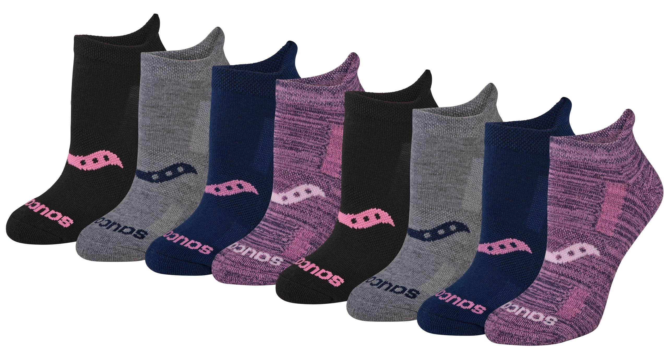 Saucony Women's RunDry Performance Heel Tab Athletic Socks