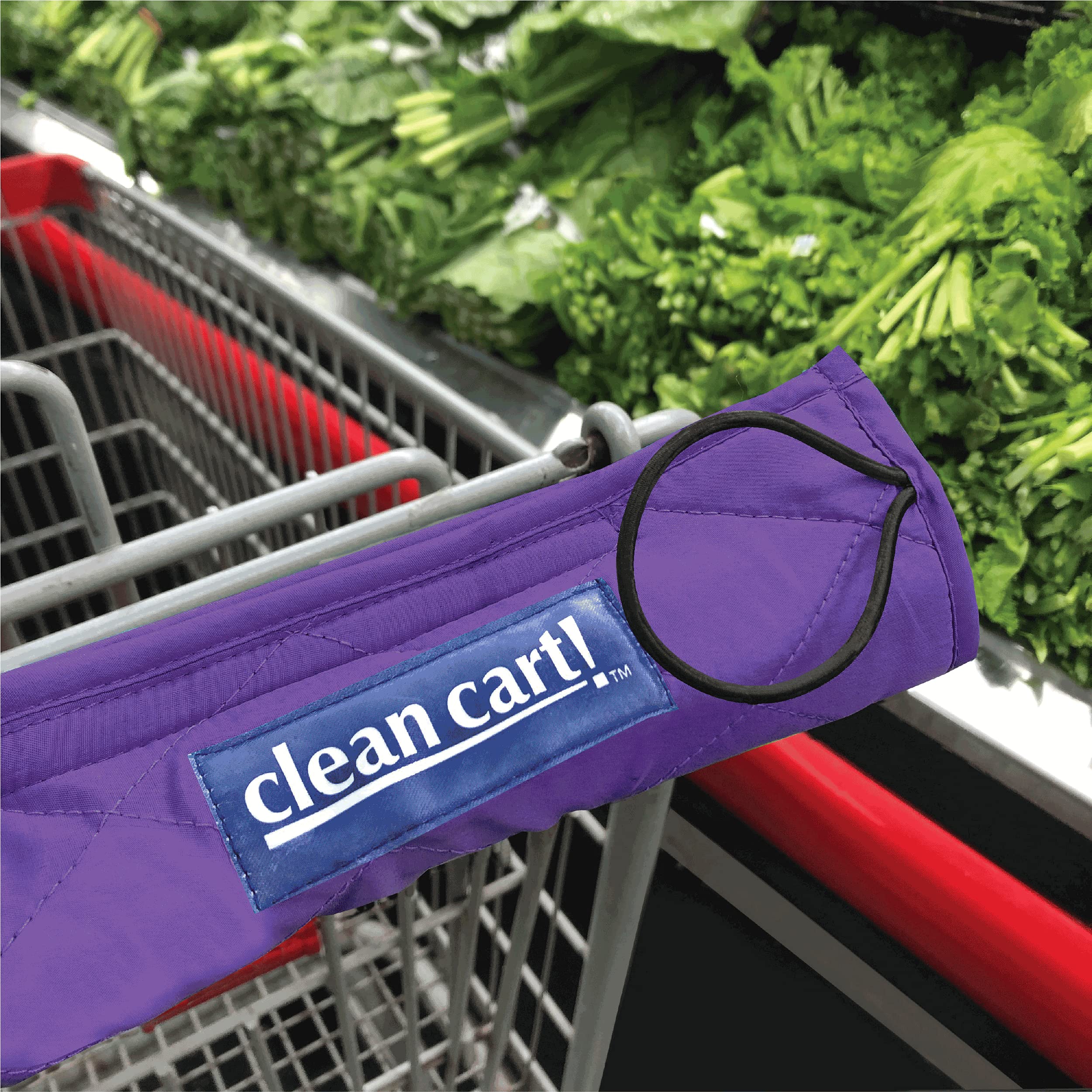 Clean Cart Secure Shopping Cart Handle Cover, Bright Colors, -2 Clean Cart Secure Shopping Cart Handle Cover, Bright Colors, -2