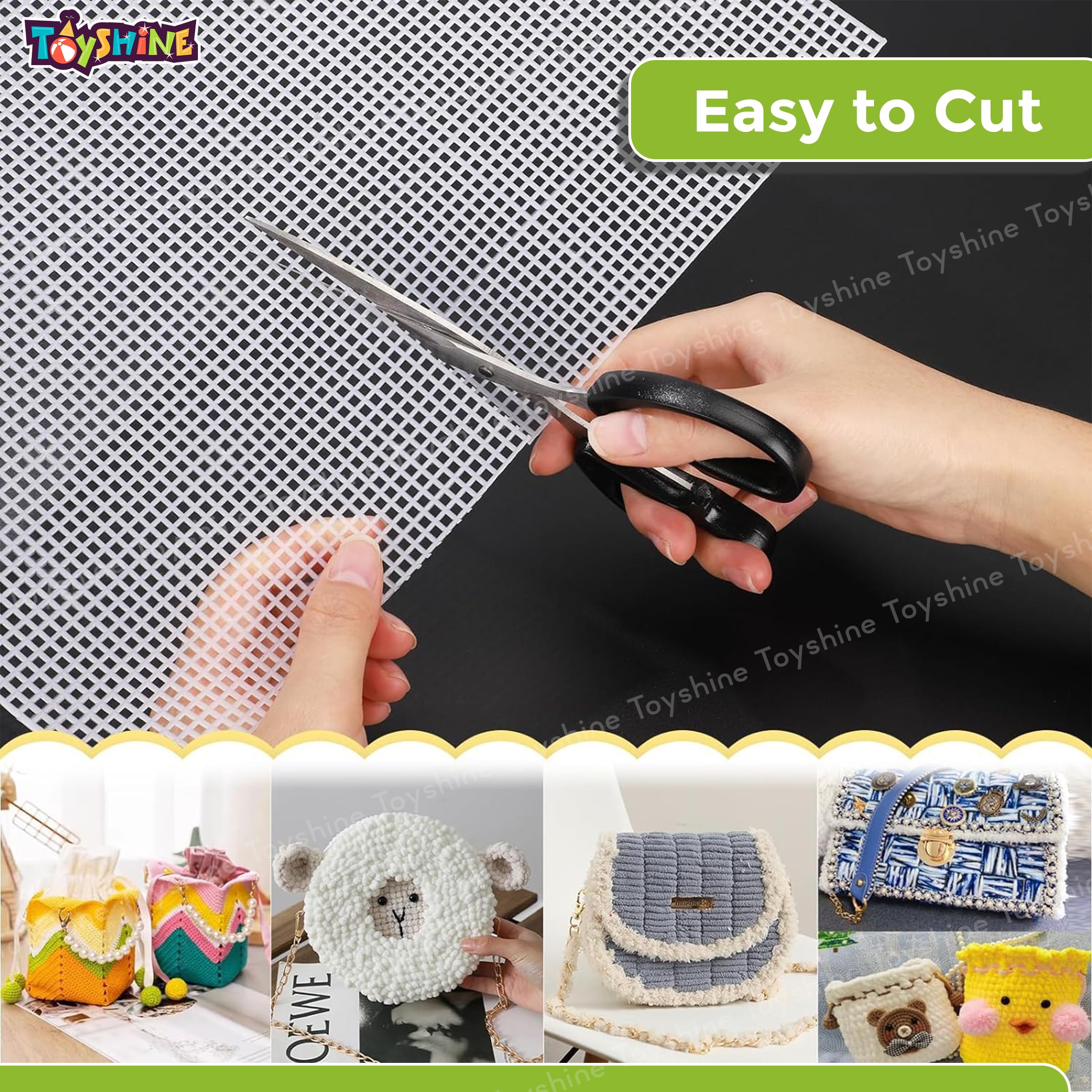 Toyshine Cross Stitch 15 in 1 Craft Embroidery Kit Stitching Game Make Your Own Cross Stitch Bag | Keychain & Photo Frame DIY Skill Development Art and Craft Kit, Birthday Gifts Toys for Girls Age 8+ - Image 2 thumbnail