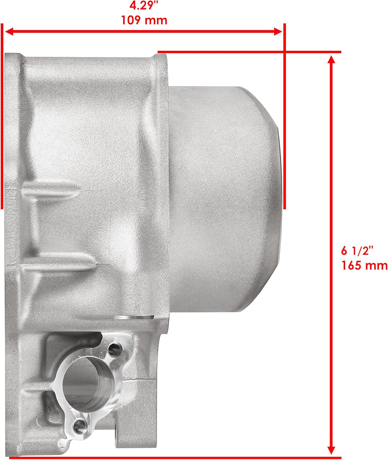 Caltric Front Cylinder Piston and Ring Compatible with Kawasaki Brute Force 750 KVF750 2005-2011/85 mm Bore