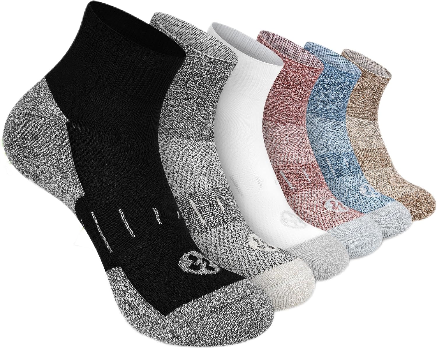 Diabetic Socks for Men,6 Pairs Ankle Mens Diabetic Socks,Diabetic Neuropathy Socks for Men Size 9-12/10-13/13-15.