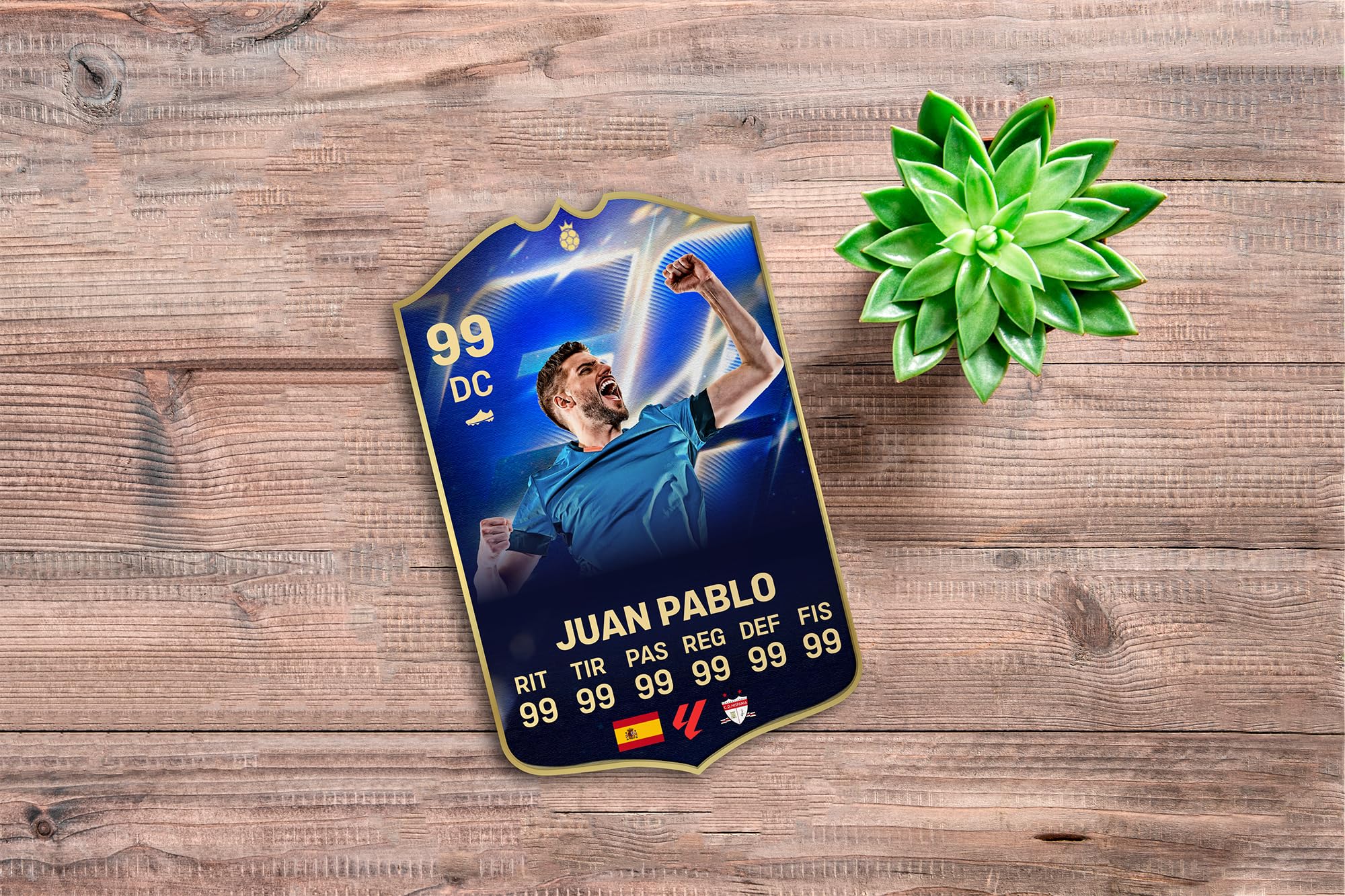 Oedim Carta de Fútbol Personalizada Diseño Toty Heroe 2026, Varias Medidas y Materiales