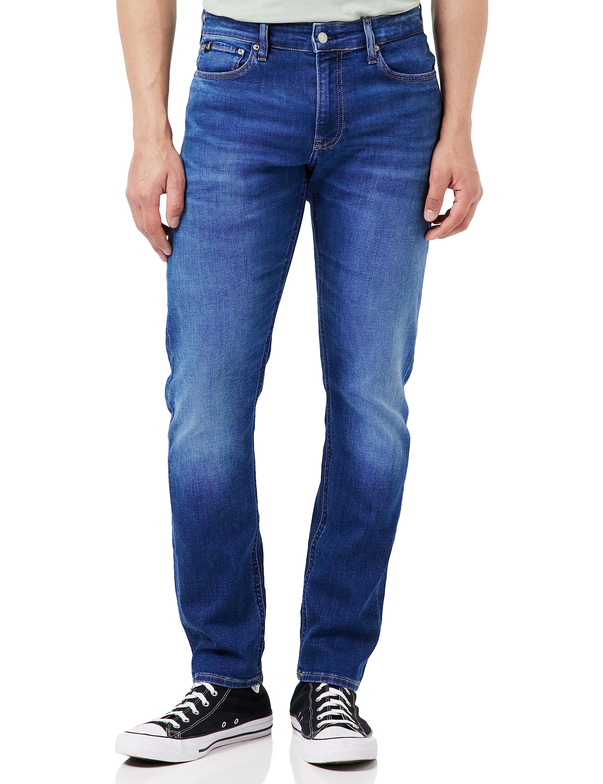 Calvin Klein Jeans Men's Slim J30J323686 Pants, Denim (Denim Dark), 36W / 34L