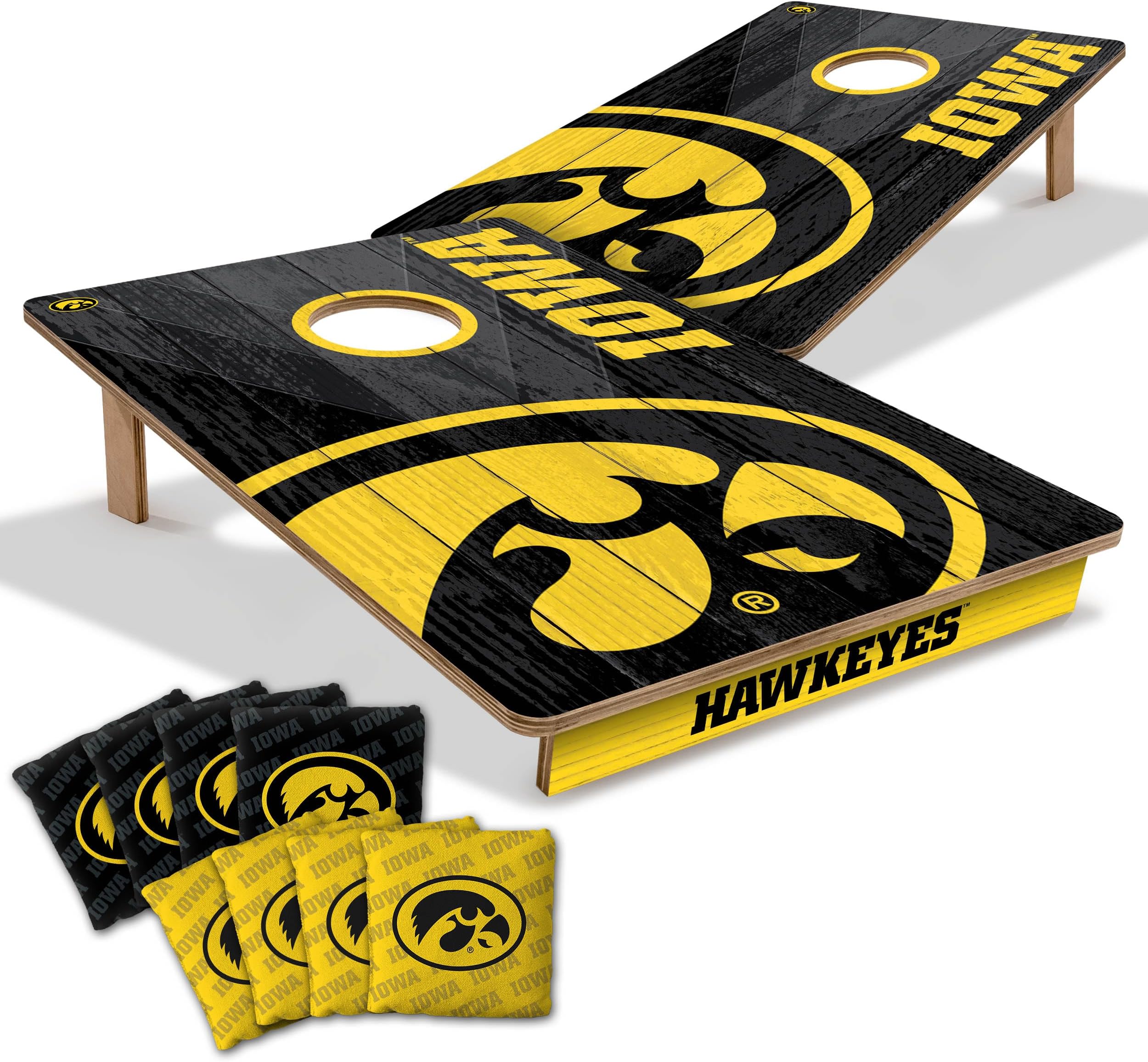 NCAA 2’ x 3’ Wood Game with Logo Bags
