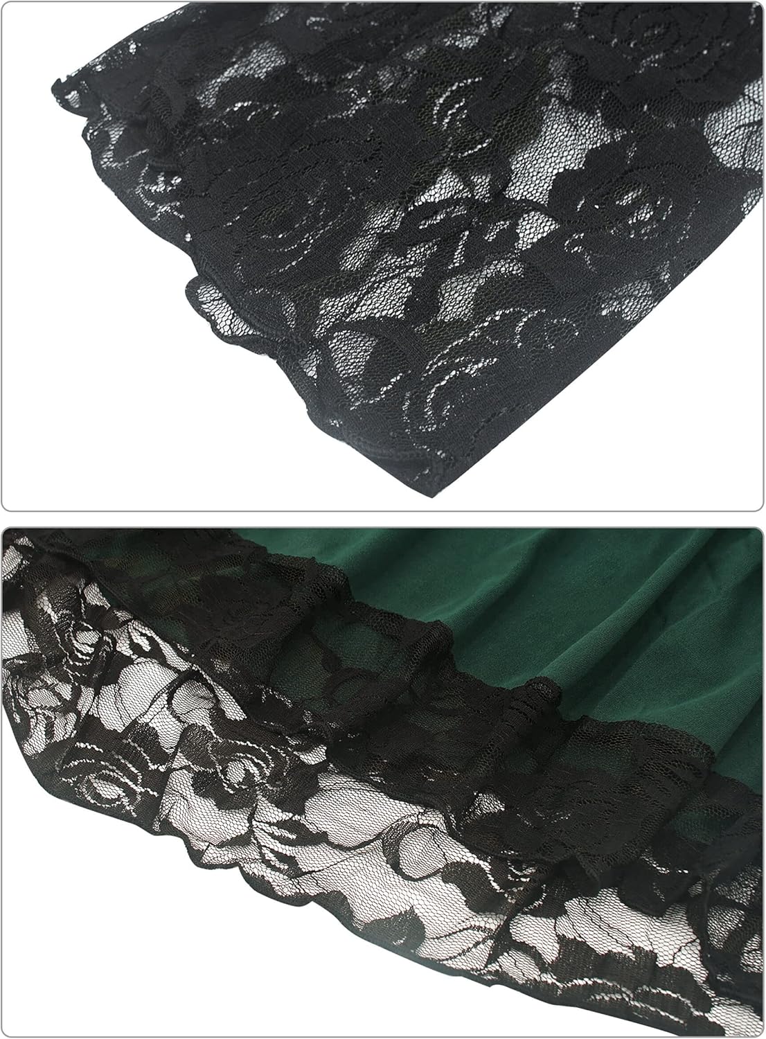 FEOYA Gothic Dresses for Women Medieval Renaissance Costumes Plus Size Halloween Vampire Witch Dress Fairy Steampunk Clothes - Image 4