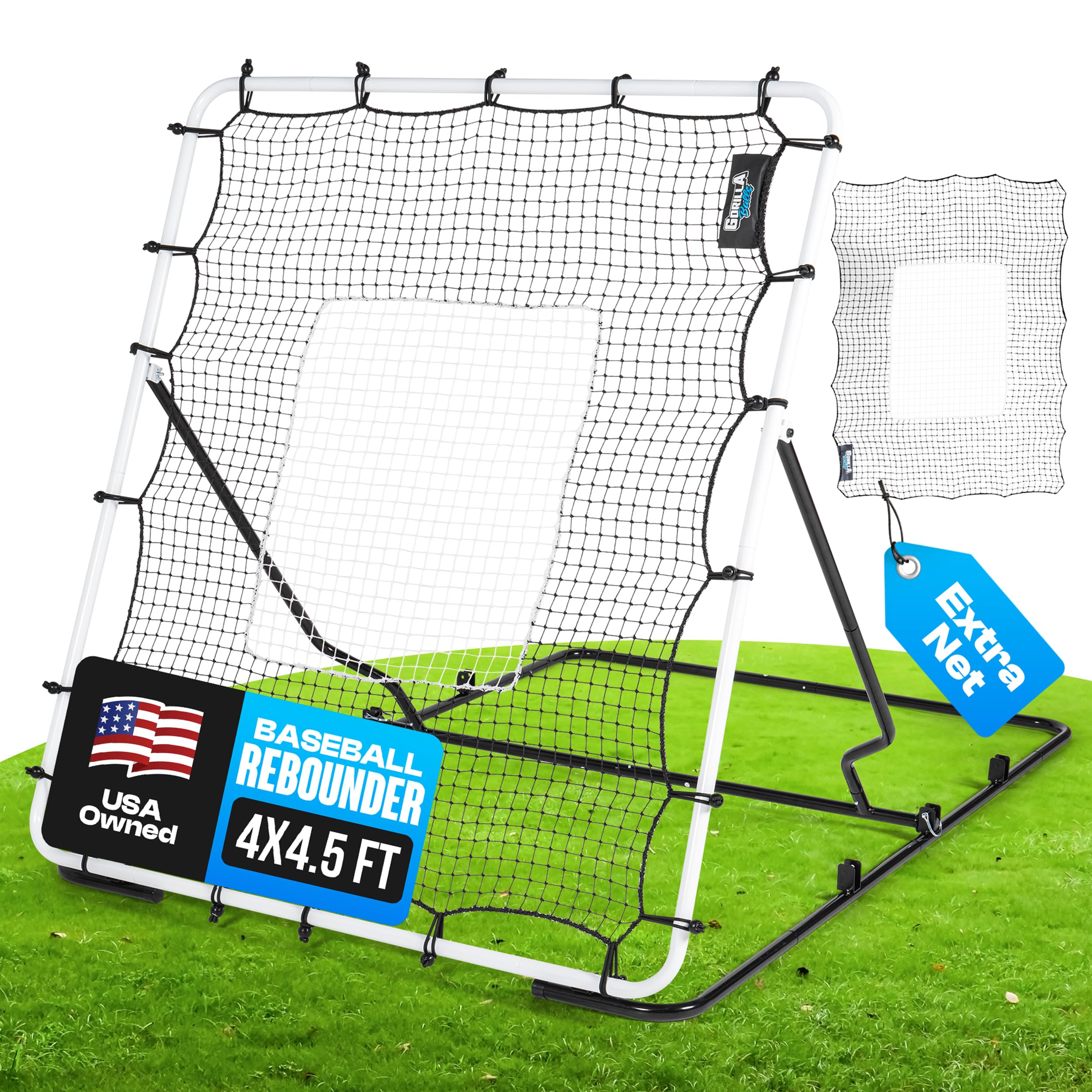 Baseball & Softball Rebounder Net – Adjustable Pitching Trainer for Accuracy