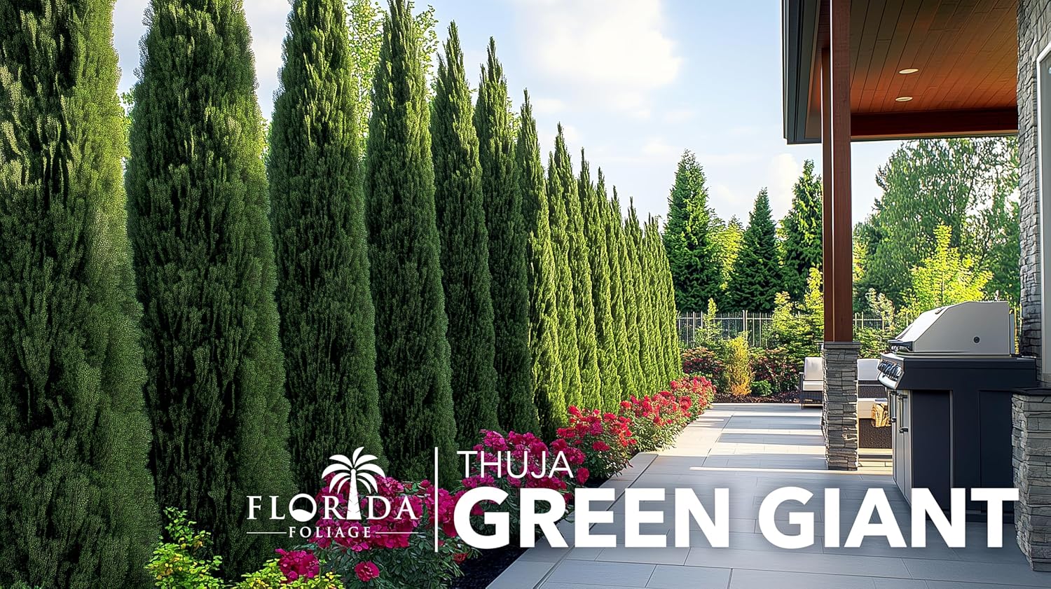 Green Giant Arborvitae | 2 Live 1 Gallon Trees | Thuja Plicata | Evergreen Privacy Screening Plants