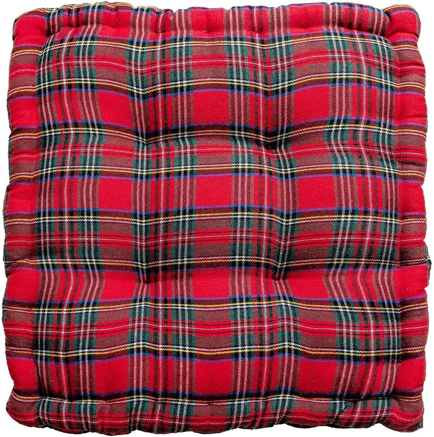 Coussins de chaise à motif écossais 40x40 pour un salon cosy et des fêtes chaleureuses