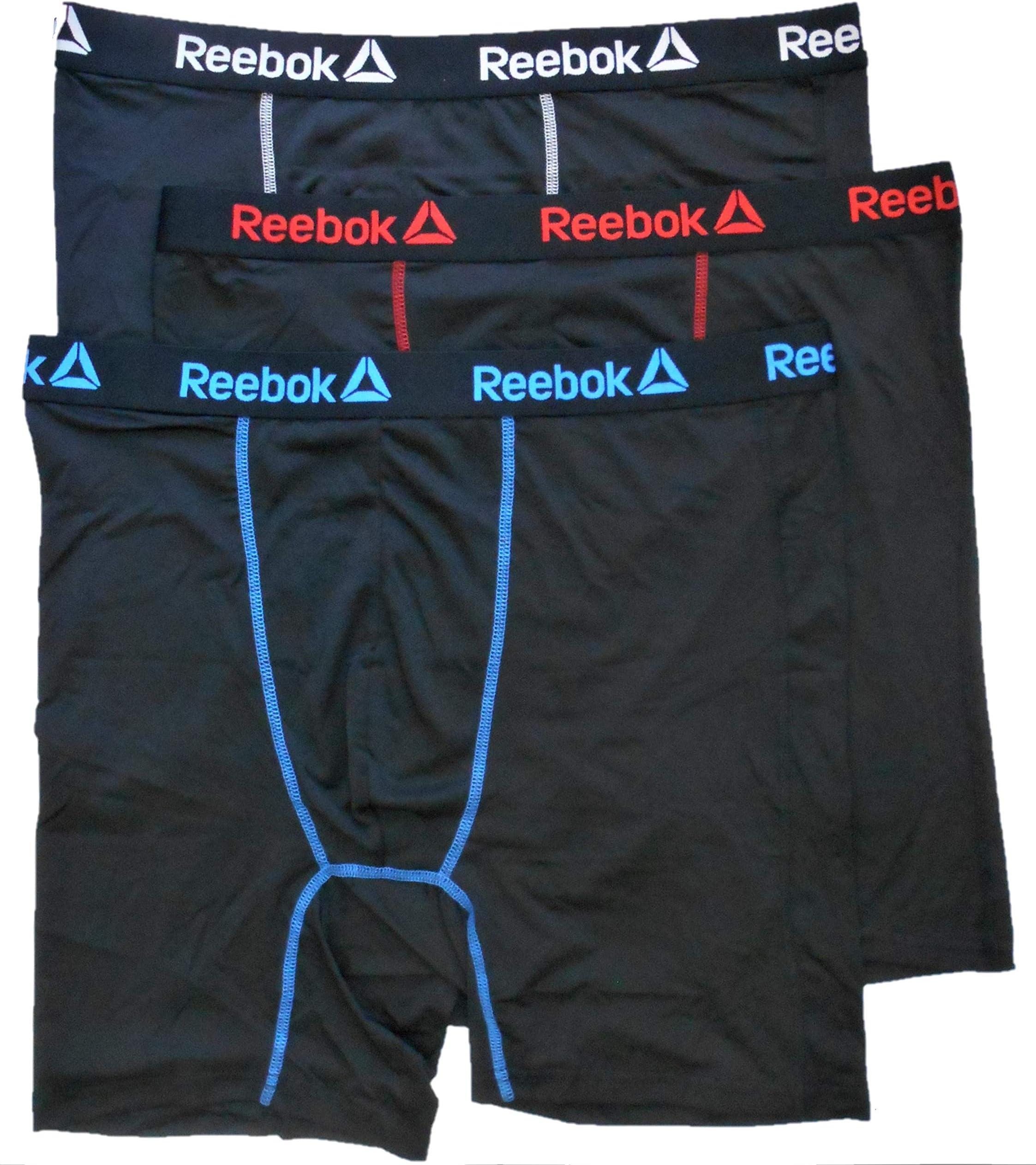 3 Pack Performance Boxer Briefs Men - Big & Tall - Black/Multi