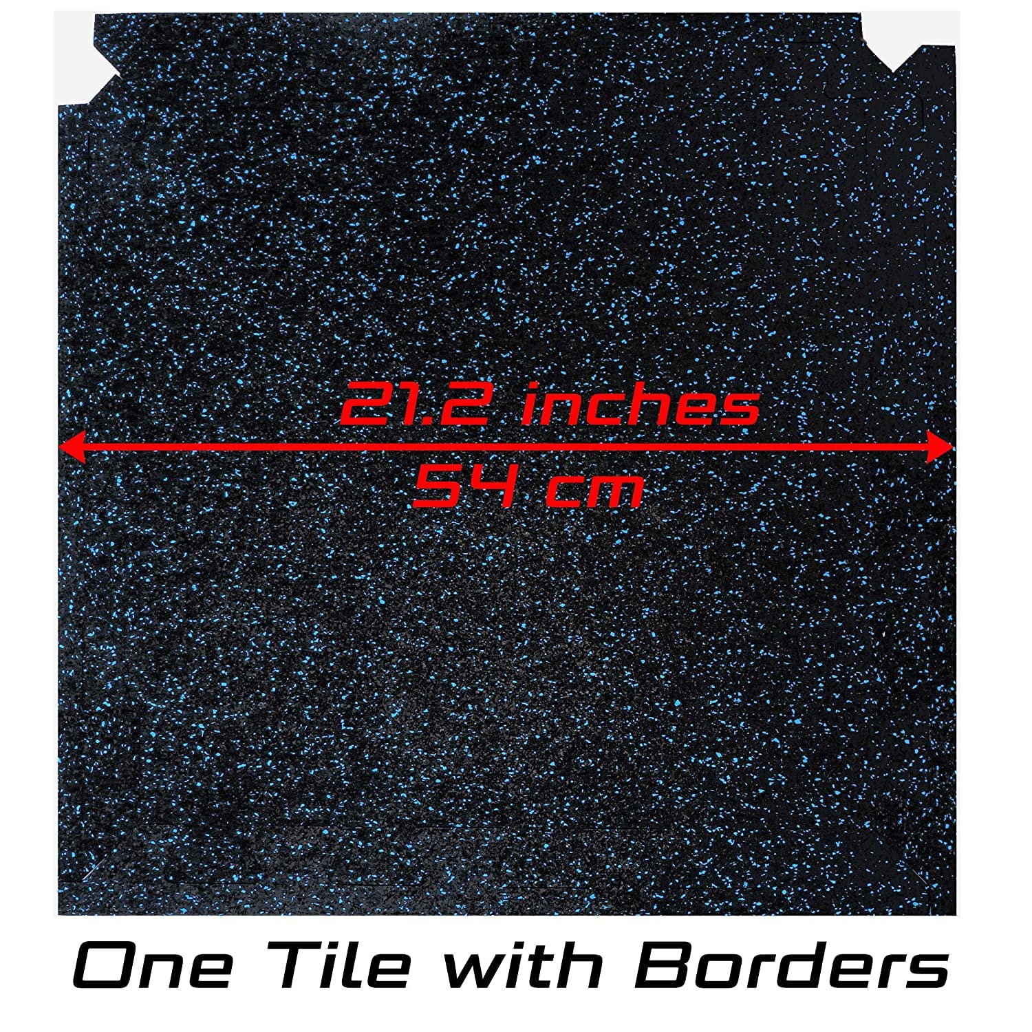 Kobo 8 mm EPDM Rubber Interlocking Tiles Commercial Quality, Puzzle Exercise Mat, Protective Flooring for Gym Equipment and Cushion for Workouts (Imported) (2) 1