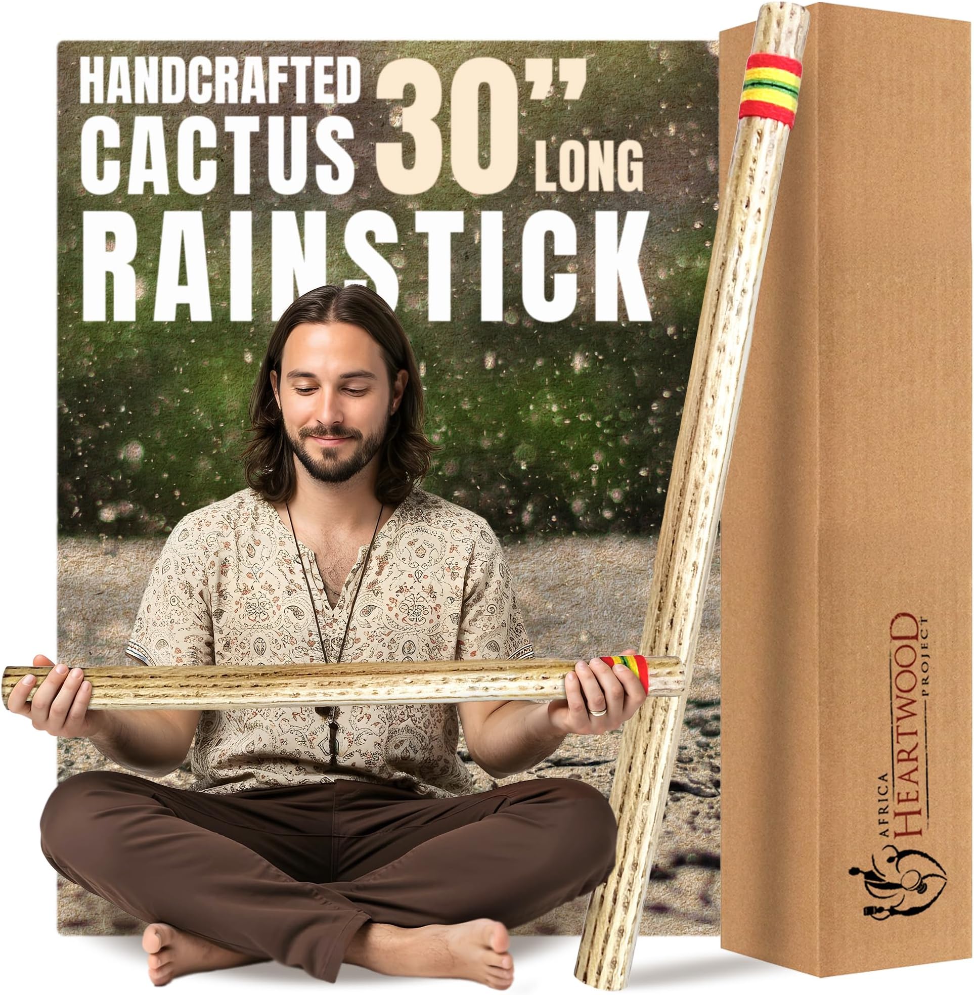 30" Cactus Rainstick from Chile