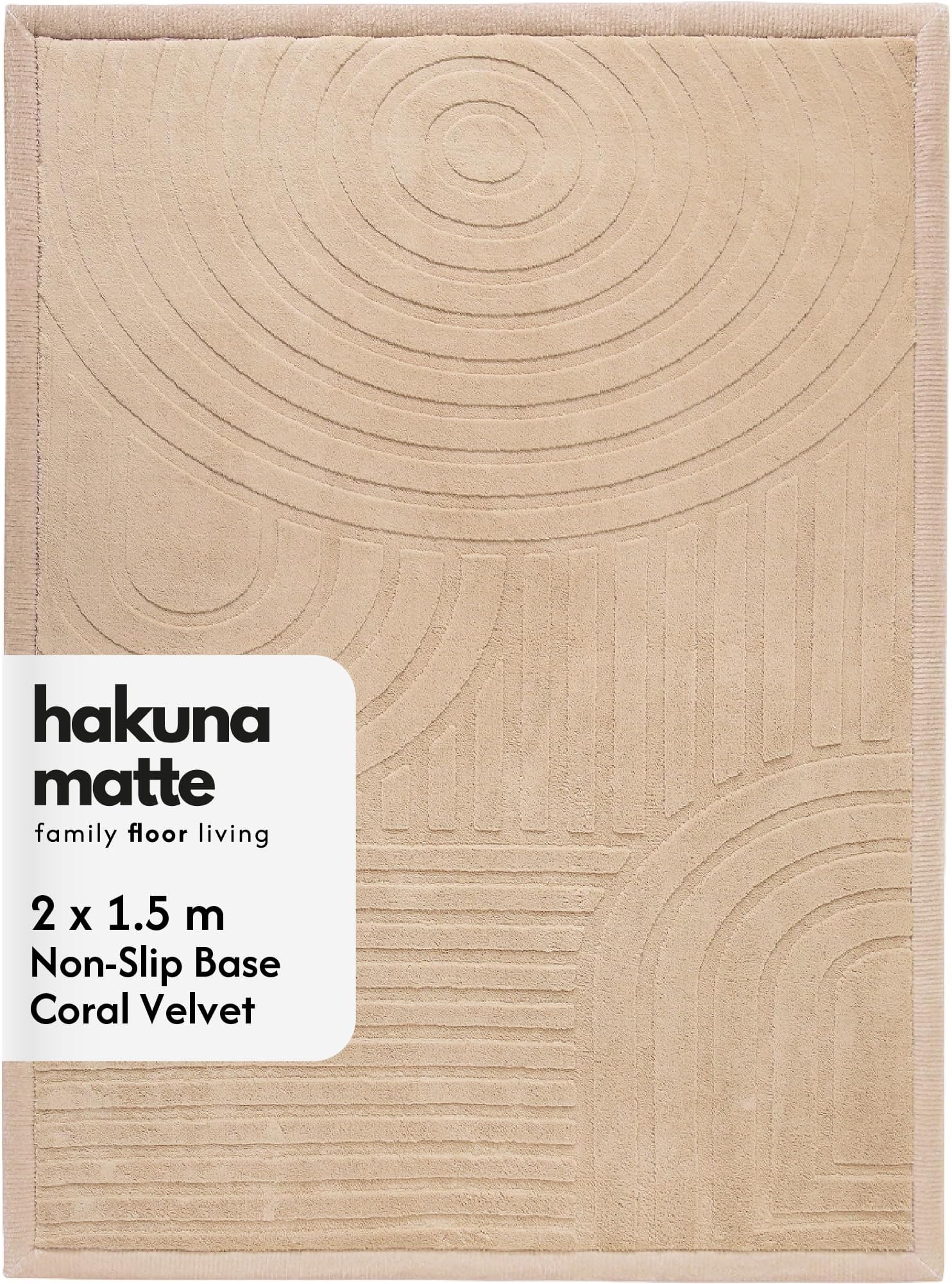 – Hakuna Matte Cloud-soft baby play mat 200x150x2.5cm, curved | children's room rug high-density foam – baby crawling mat with non-slip underside – children's play mat/tatami mat
