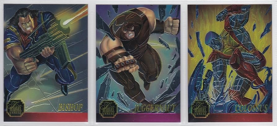 Amazon.com: 1995 Marvel Flair Annual Chromium Insert Set of