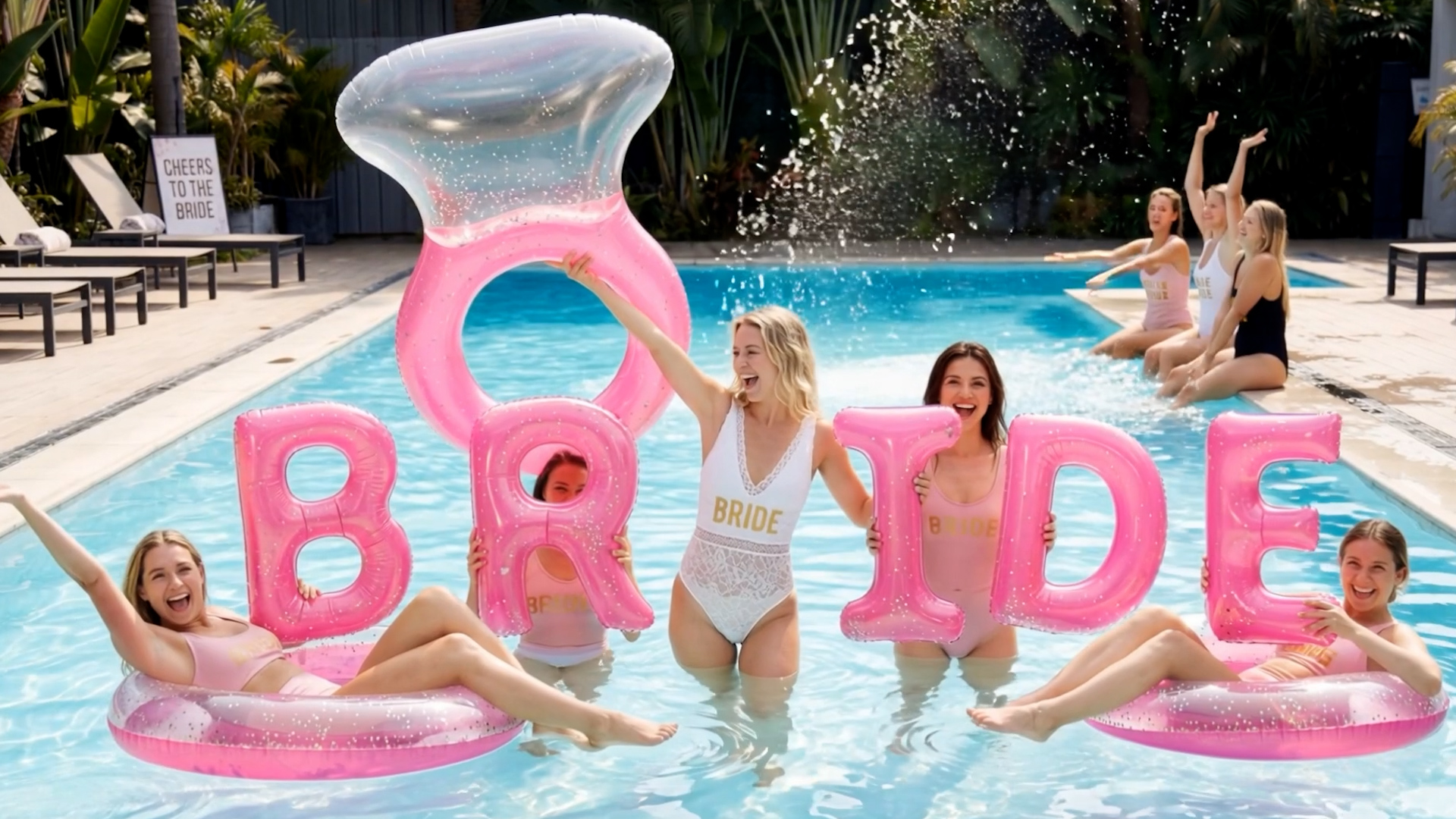 HeySplash Flotteurs de piscine, flotteur gonflable en forme de bague diamant, grand flotteur en forme de bague de fiançailles pour enterrement de vie