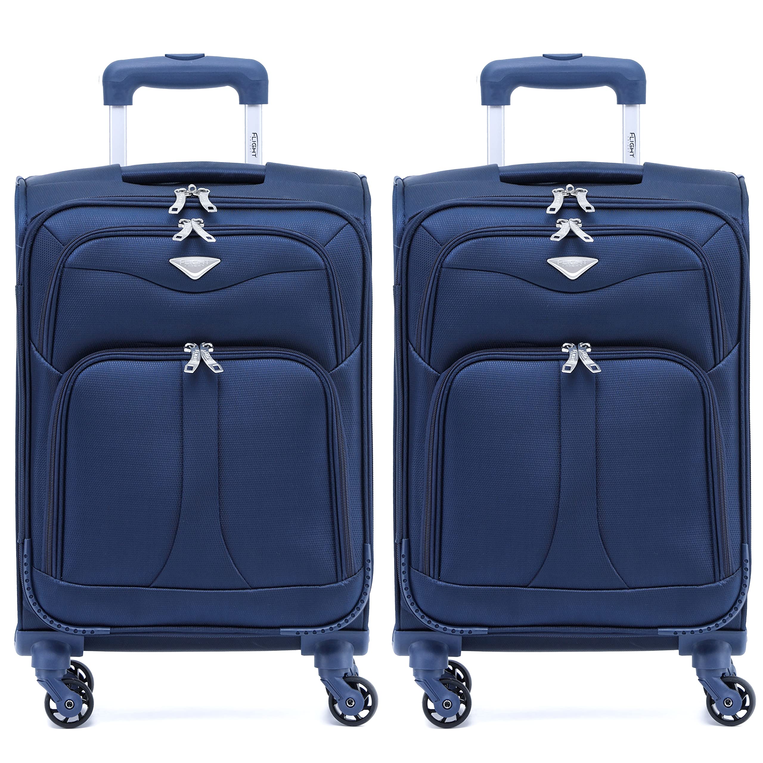 Flight Knight Lightweight 4 Wheel 800D Soft Case Suitcases Anti Crack Cabin & Hold Luggage Options Approved for Over 100 Airlines Including easyJet, BA & Many More! — view 30