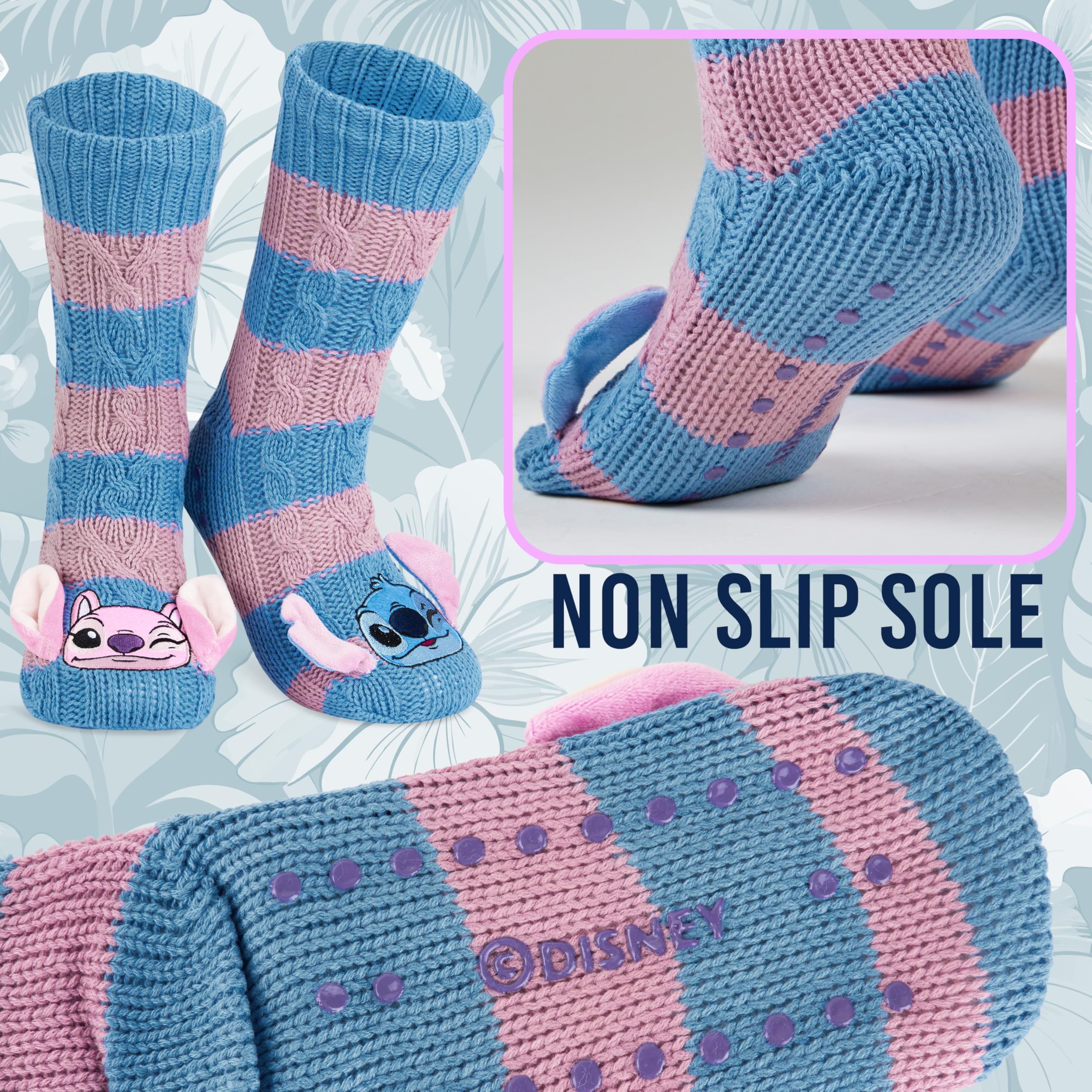 Get Trend Kuschelsocken Damen Teen 35-41, Rutschfeste Stoppersocken, Peanuts Woodstock, Der Grinch, Hello Kitty, Stitch & Mehr