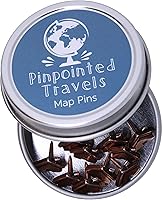 Vista 4 de Pines de mapa de la casa - Acabado en cobre