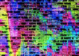 10x8 FT Colorful Brick Wall Backdrop 80s 90s Music Graffiti Brick Wall Themed Background Vinyl Hiphop Disco Music for Birthday Party Portrait Studio Props Photography Backdrops Decorations