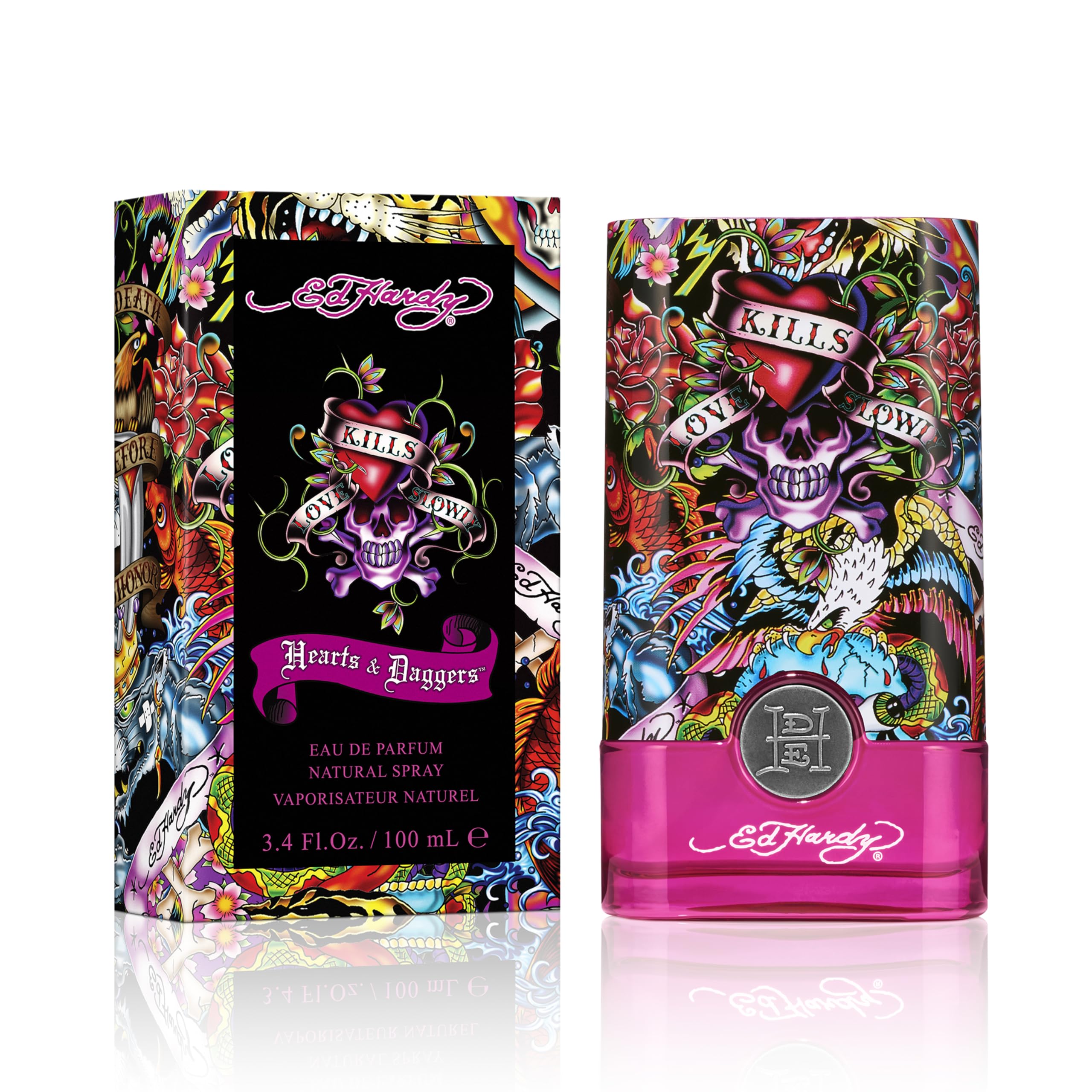 Hearts & Daggers Women's Perfume Fragrance by Christian Audigier, Eau De Parfum, Gift for Her, 3.4 fl oz