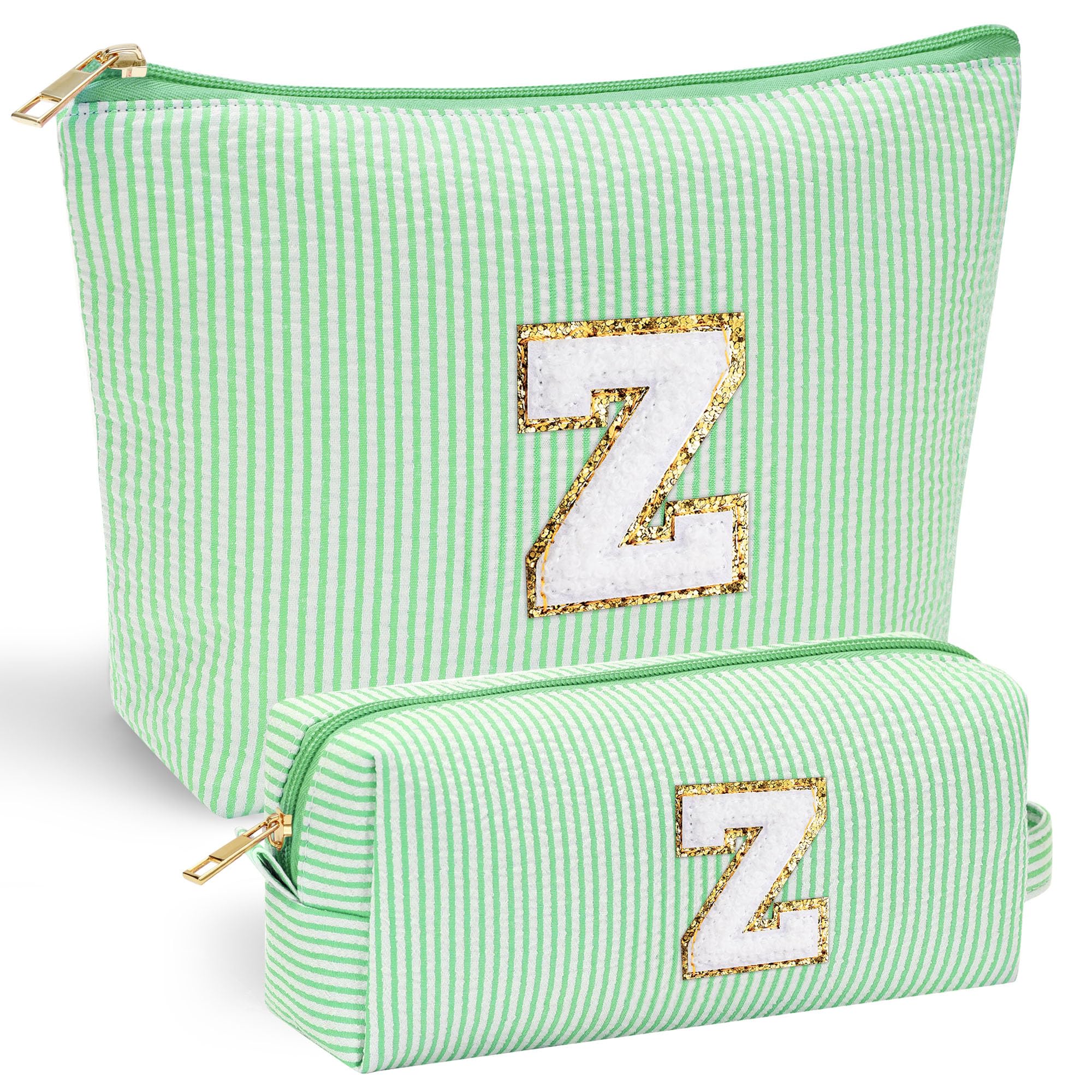 Parima Personalised Gifts for Girls Women - Personalised Make up Bag Initial Make up Bags A Preppy Stuff Birthday Gifts for Women Gift for Girl Womens Girlfriend Teenage Girls Gift Makeup Bag — view 65