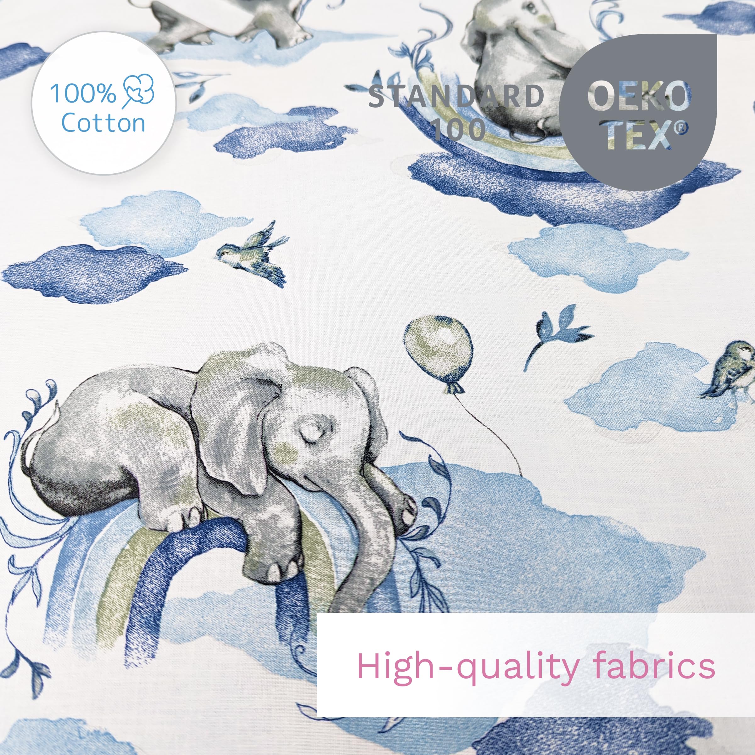 Baby Comfort Nursery 100% Cotton Fitted Sheet fits 140x70 cm Cot Bed Mattress (Safari Cars) — view 97