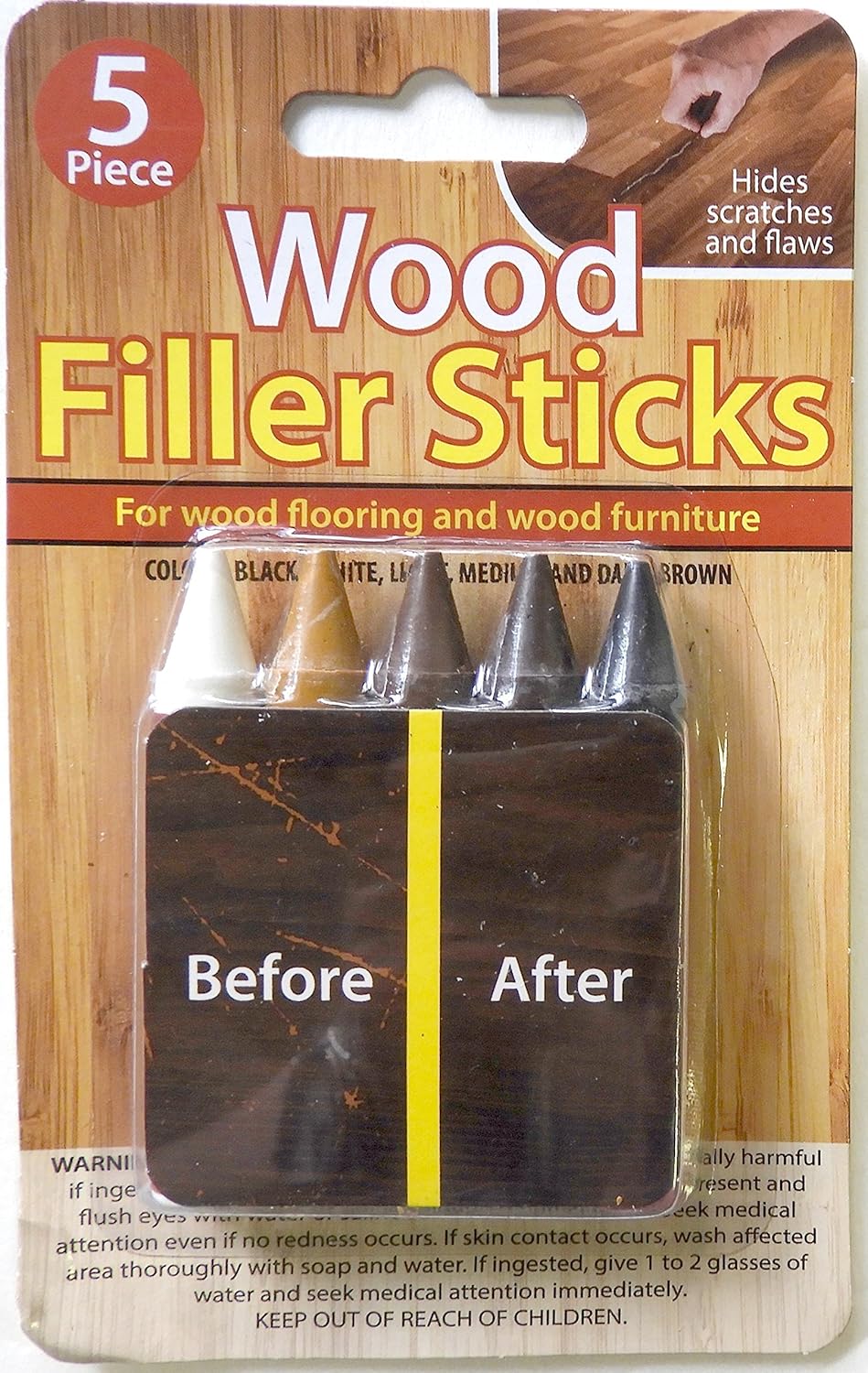 Dependable Industries inc. Essentials Wood Filler Sticks 5