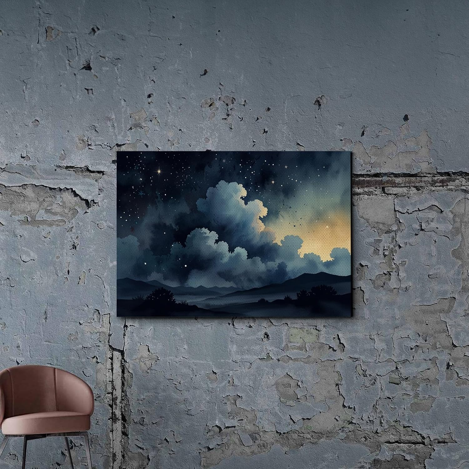 Canvas Print Cloud print abstract art Modern art Cloud art Abstract home decor Landscape Print Contemporary art trending art Canvas Prints, Wall image 3