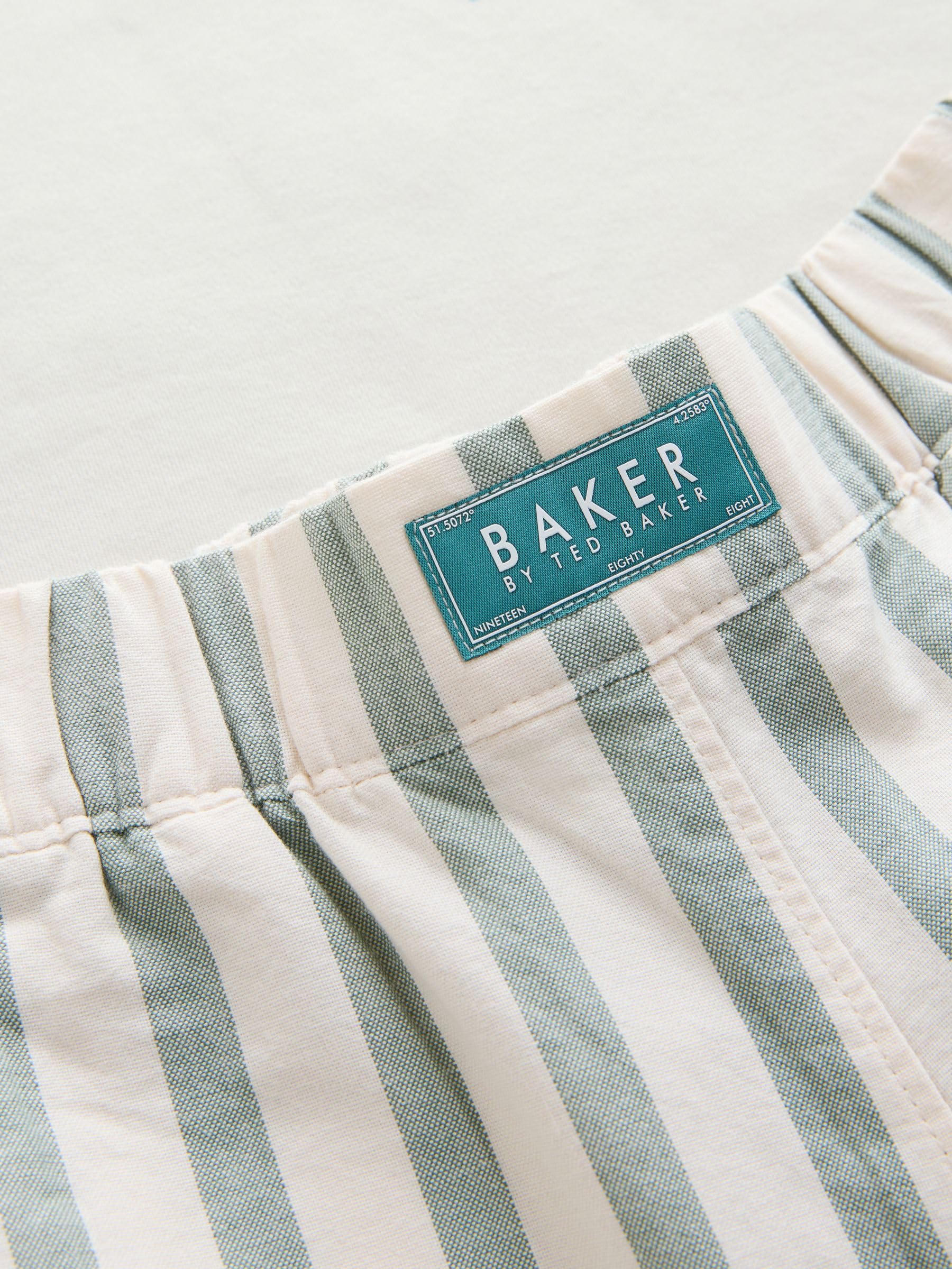 Baby Jungen Grafik-T-Shirt und gestreifte Hose im Set