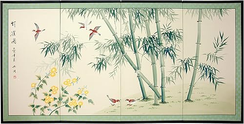 Miniatura 9 de Oriental Furniture 36" Shing Huo Blossom, Negro, palo de rosa