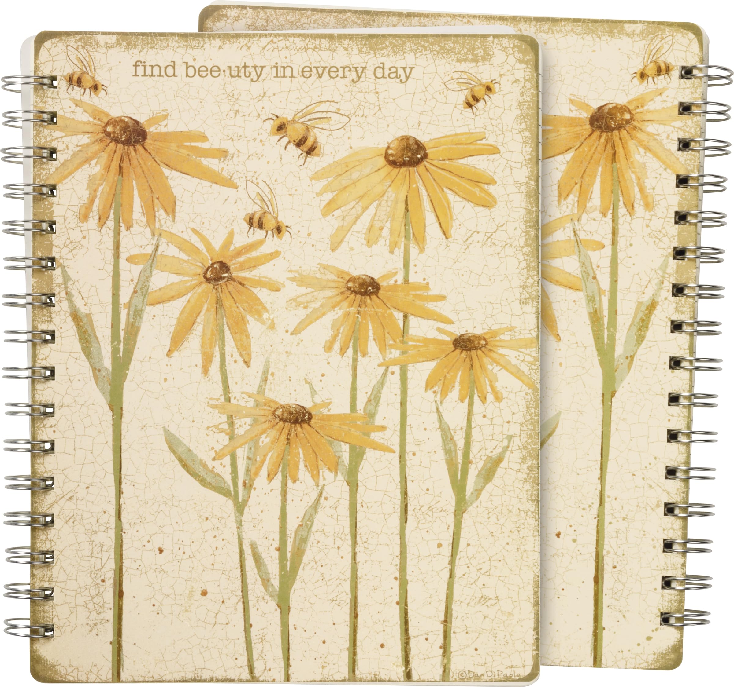 Carnet à spirales fleurs pour ne plus perdre vos idées sur des feuilles volantes