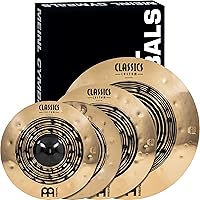Vista 17 de Conjunto de platillos en caja con hihats de 15", choque de 20", choque-paseo de 22" más un choque de basura de 18" gratis – Classics Custom Dark