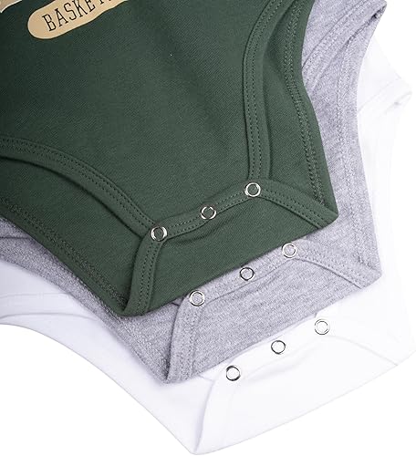 Miniatura 22 de Ultra Game Body unisex oficial de la NBA para bebé, de algodón súper suave, paquete de 3
