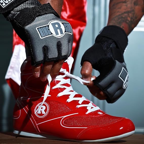 Ringside Undefeated Boxing Shoes, Synthetic Leather Shoes for Men and Women, Lightweight, High-Top Ankle Shoes for Boxing, Workout, Training, and Competition, Available in Different Sizes (2-13)