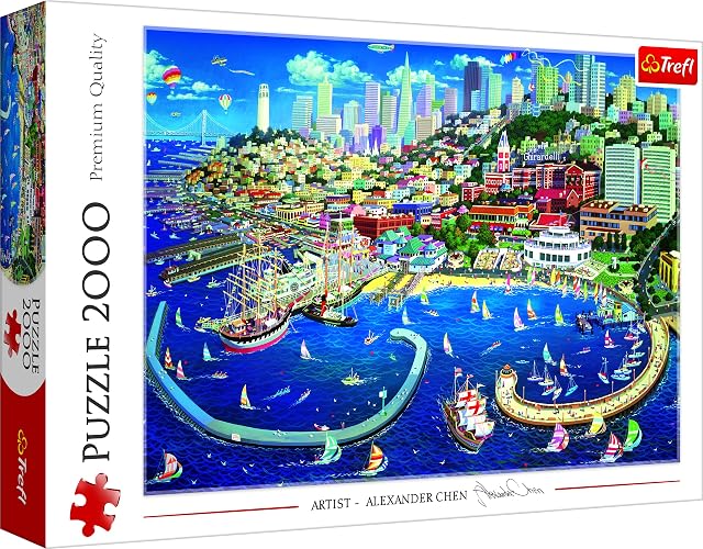 Trefl, Puzzle, Bahía de San Francisco, de 2000 Piezas, Adultos y niños a Partir de 12 años