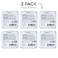 Vista 2 de SIMPLY MINTS Muestra de Menta Natural para el Aliento, Paquete de 6 (180 Piezas), Hecho con Aceites de Menta, Jengibre y Canela, Sin Aspartamo, Sin