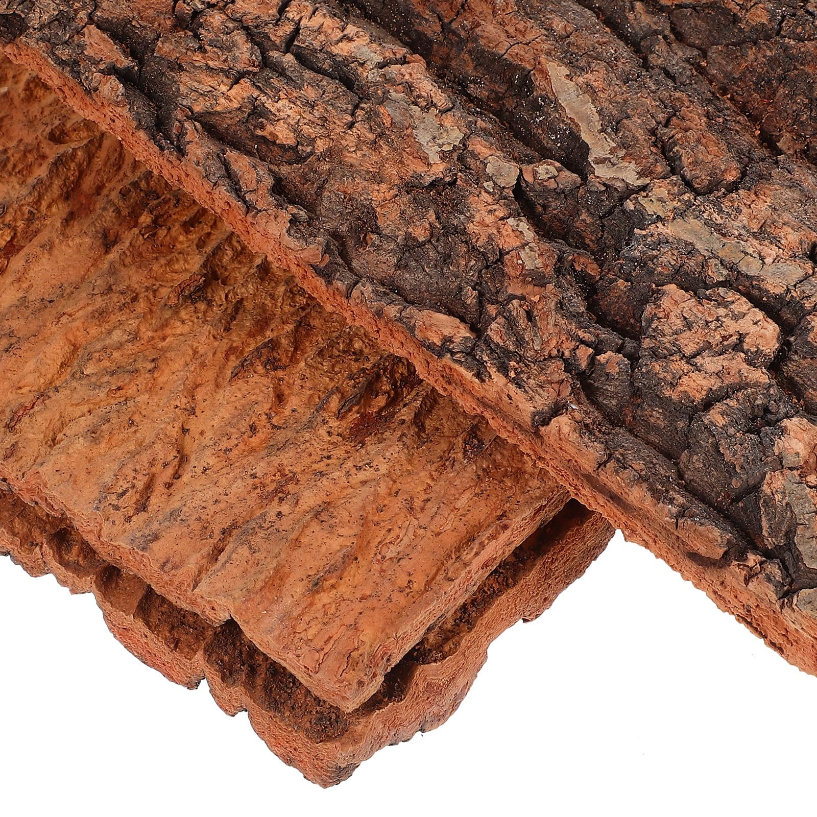 Plataforma de Corteza de Árbol para Reptiles 3 Piezas 30x20 Cm Corteza Natural Duradera Decoración para Terrarios Hábitat para Escalar y Paisajismo Accesorios Terrario Reptiles
