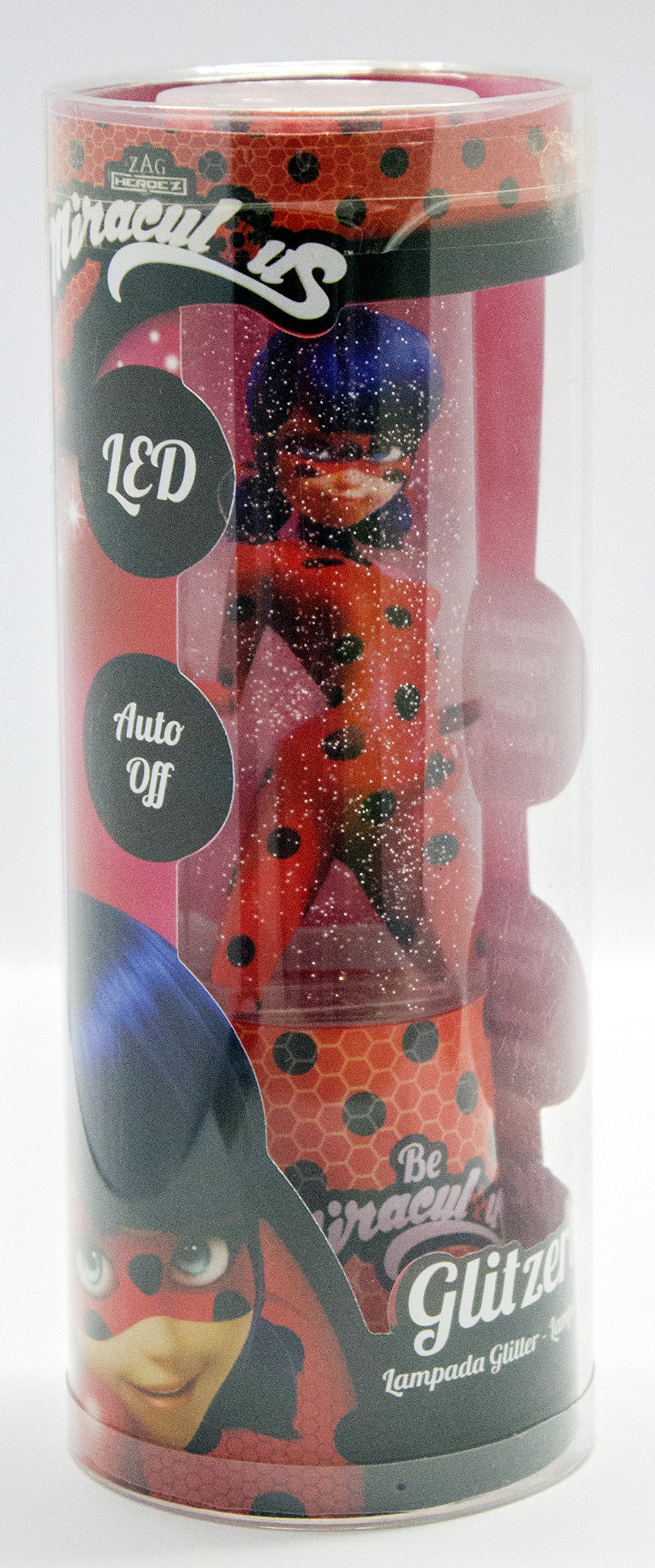 Miraculous 65973D12 Lampada Glitter LED, Modelli assortiti, 1 pezzo
