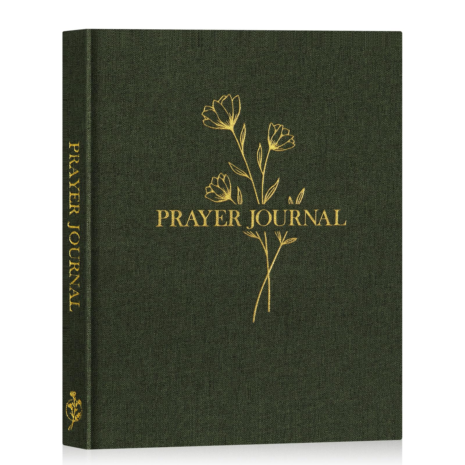 Photo 1 of Lanpn Bible Prayer Journal for Women Men, 68 Weeks Linen Bible Study Journal Christian Prayer Notebook Planner with Scripture Verse, Devotional Journal Religious Christian Faith Gifts Women, Green