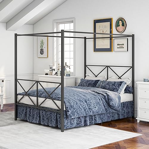 Miniatura 64 de Favfurish Cama de plataforma de casa de tamaño individual con cabecero y estribo, diseño de techo, cama de madera con forma de casa para niños y