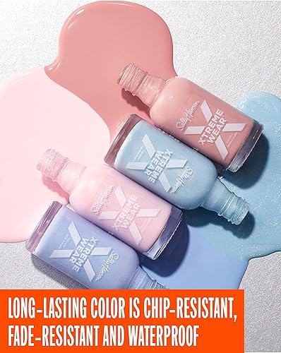 Miniatura 7 de Sally Hansen Xtreme Wear Esmalte de uñas, sin rayas, acabado brillante, color de uñas de larga duración, color blanco, 0.4 onzas líquidas (paquete