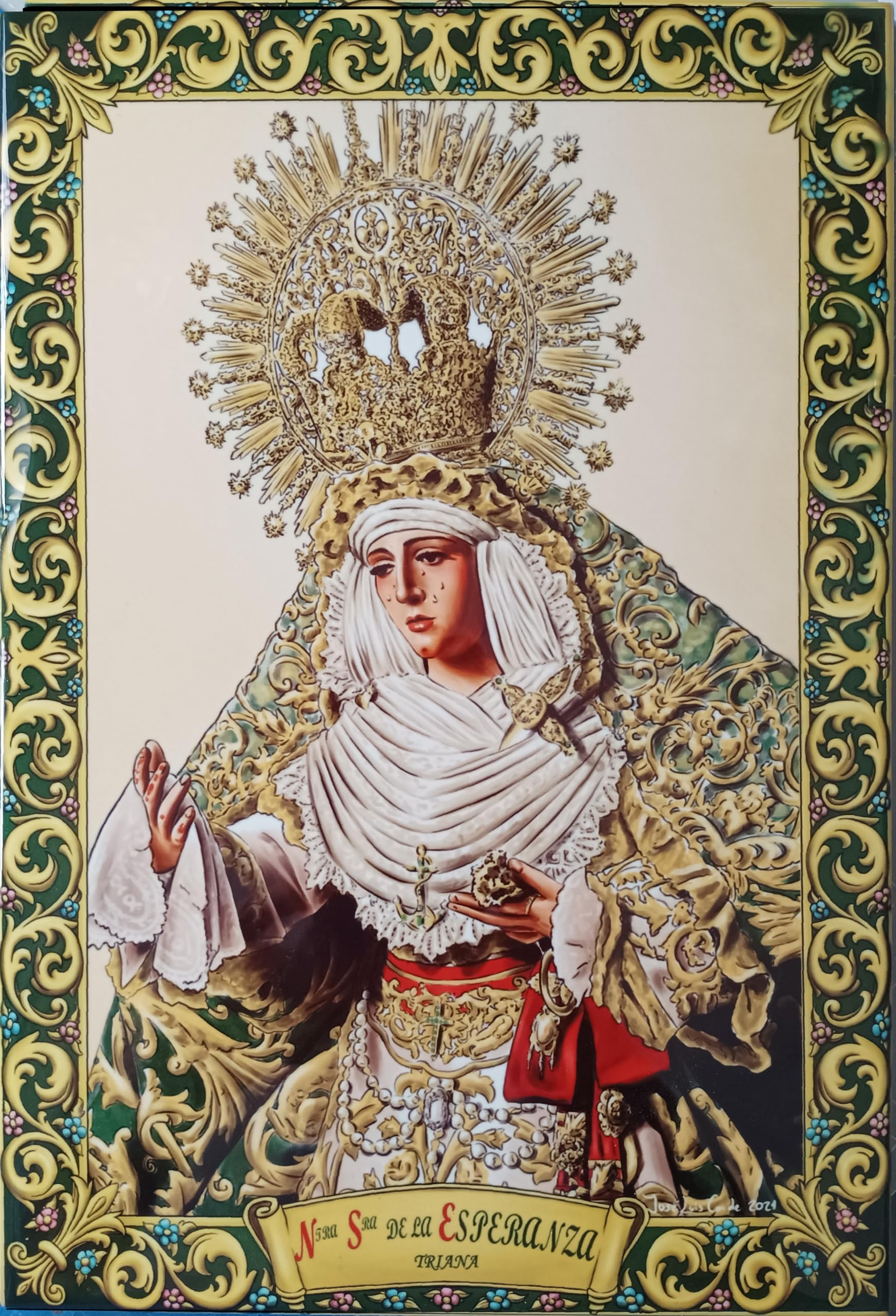 AZULEJO VIRGEN ESPERANZA DE TRIANA